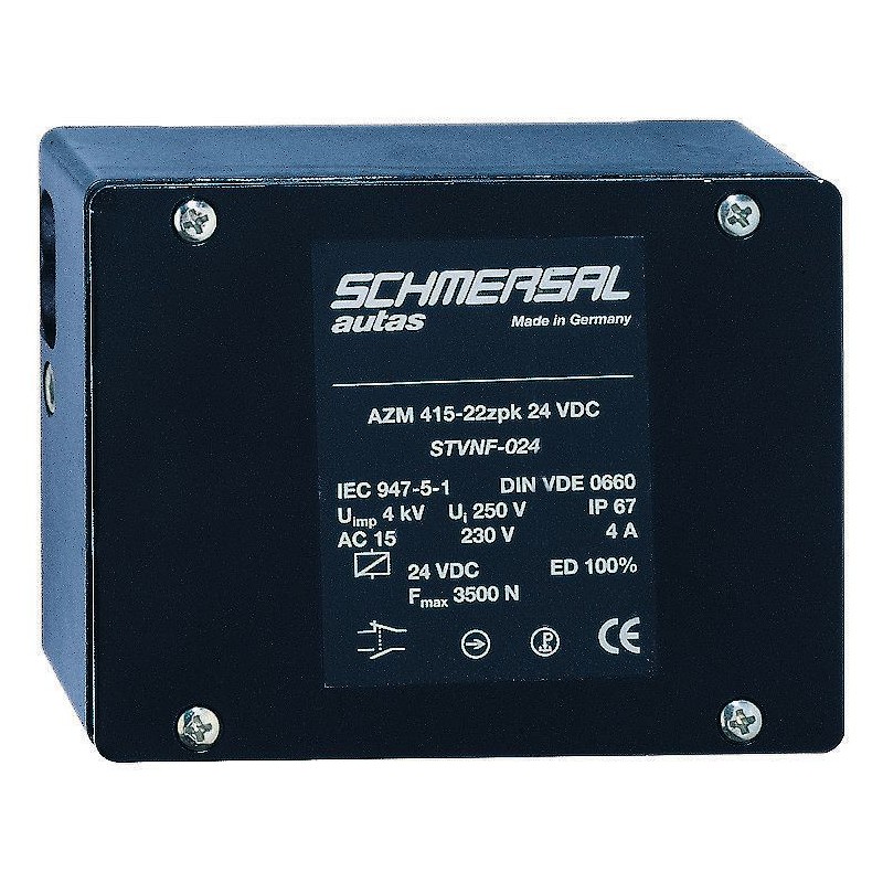 1 pcs - Schmersal AZM 415 Series Solenoid Interlock Switch, Power to Unlock, 110V ac