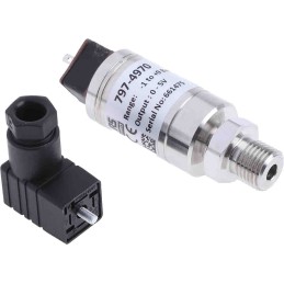 1 pcs - RS PRO Pressure Sensor, -1bar Min, 9bar Max, Voltage Output, Relative Reading