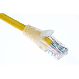 1 pcs - RS PRO Cat5e Male RJ45 to Male RJ45 Ethernet Cable, U/UTP, Yellow PVC Sheath, 0.5m