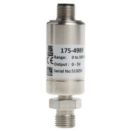 1 pcs - RS PRO Pressure Sensor, 0bar Min, 100bar Max, Analogue Output, Relative Reading