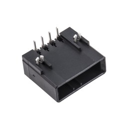 1 pcs - TE Connectivity Dynamic 3000 Series Right Angle Through Hole PCB Header, 4 Contact(s), 3.81mm Pitch, 1 Row(s), Shrouded