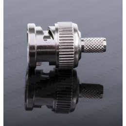 1 pcs - RS PRO, Plug Cable Mount BNC Connector, 50Ω, Crimp Termination, Straight Body