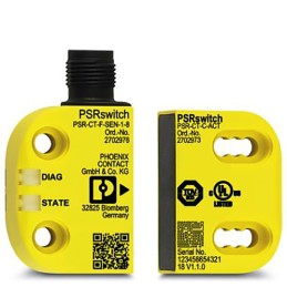 1 pcs - Phoenix Contact PSR-CT-C-SEN-1-8 Series RFID Non-Contact Safety Switch, 24V dc, Polybutylene Terephthalate Housing, M12