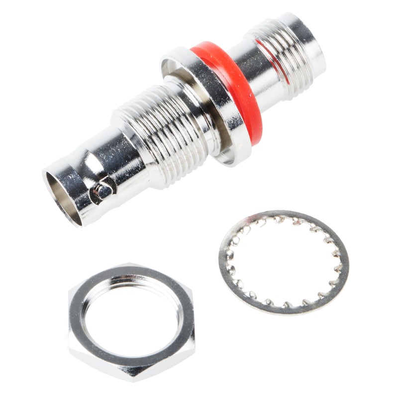 1 pcs - RS PRO Straight 50Ω Coax Adapter BNC Socket to TNC Socket 4GHz