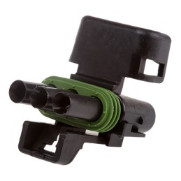 1 pcs - Delphi, Weather-Pack Automotive Connector Socket 3 Way, Crimp Termination