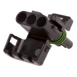 1 pcs - Delphi, Weather-Pack Automotive Connector Socket 3 Way, Crimp Termination