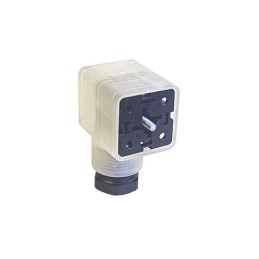 1 pcs - Hirschmann GDML 2P+E DIN 43650 A, Female Solenoid Valve Connector, with Indicator Light, 120 V Voltage