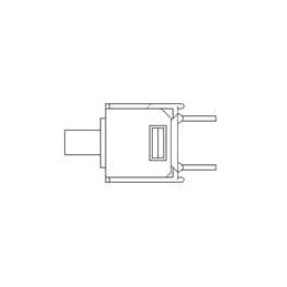 10 pcs : PMS9P1B10M2QE - Pushbutton Switches PC Thru-Hole Slvr Off-Mom PB Switch