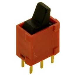 10 pcs : 400UDP1L1BLKM2RE - Rocker Switches .4A 20VAC/DC DPDT ON-ON Lvr PC TH IP67
