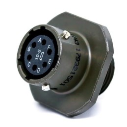 1 pcs - Amphenol Industrial 4 Way Circular Connector Receptacle, Socket Contacts