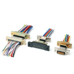 1 pcs - Amphenol Canada M83513 9 Way Cable Mount D-sub Connector Socket, 1.27mm Pitch, with Jackpost