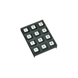 10 pcs : 84BB-1444-A - Switch Bezels / Switch Caps 84S BLK INK/WHT BTN