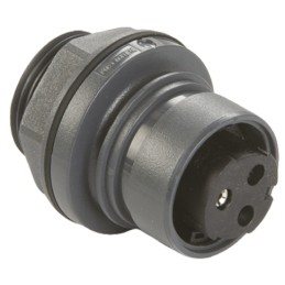 1 pcs - Bulgin Circular Connector, 3 Contacts, Front Mount, Socket, Female, IP66, IP68, IP69K, Buccaneer 6000 Series