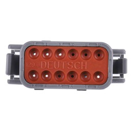 1 pcs - Deutsch, DTM Automotive Connector Plug 12 Way, Crimp Termination