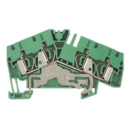 1 pcs - Weidmüller Z Series Green, Yellow PE Terminal, Single-Level, Clamp Termination