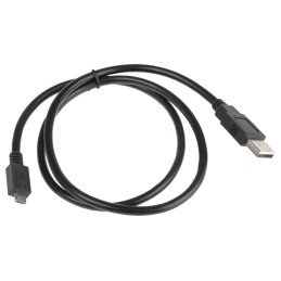1 pcs - Roline USB 2.0 Cable, Male USB A to Male Micro USB B Cable, 800mm