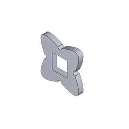 10 pcs : 126-180 - LED Mounting Hardware Perm-O-Pad Square TO-5 to 18 White