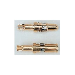 1 pcs - Amphenol ICC, DW Series, Male Solder D-Sub Connector Power Contact, Nickel Power, 12 AWG