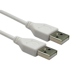 1 pcs - RS PRO USB 2.0 Cable, Male USB A to Male USB A Cable, 1.8m