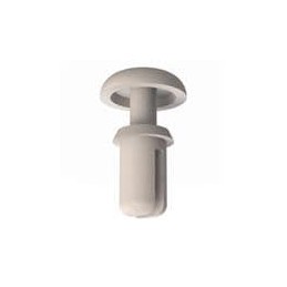 10 pcs : 27SR1660265 - Screws & Fasteners Snap Rivet, .171-.175 Hole, .170-.210 Panel Thk, Black, Nylon, .315 OD