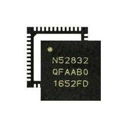 10 pcs : NRF52832-QFAA-G-R7 - RF System on a Chip - SoC Versatile Bluetooth 5.3 SoC supporting Bluetooth Low Energy, Bluetooth m