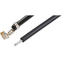 10 pcs - Molex Female PicoBlade to Unterminated Crimped Wire, 225mm, 0.08mm², Black