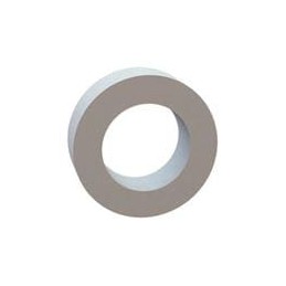 10 pcs : 13RS098554 - Standoffs & Spacers Round Spacer, .604 ID, .984 OD, .312 Length, Natural, Nylon, 9/16 Screw