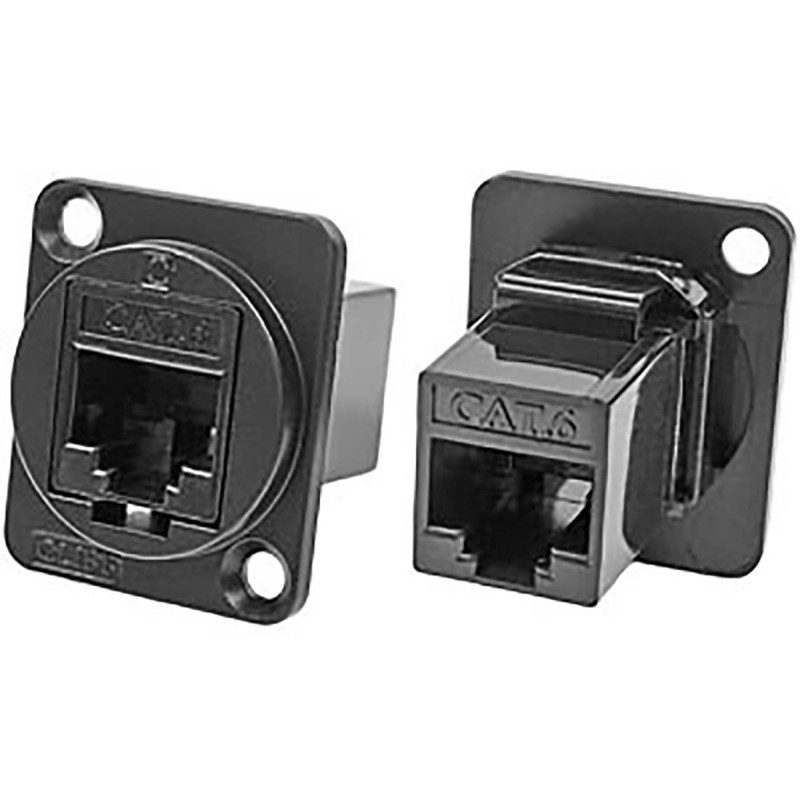 1 pcs - RS PRO Single-Port RJ45 Feedthrough Connector, Cat6