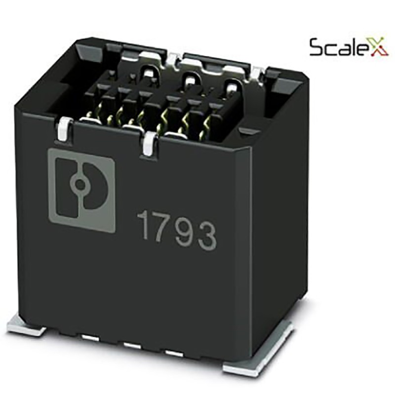 1 pcs - Phoenix Contact FP 0.8/ 32-FV-SH Series Surface Mount PCB Socket, 32-Contact, 2-Row, 0.8mm Pitch, Solder Termination