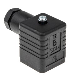 1 pcs - Hirschmann GDM 3P+E DIN 43650 A, Female Solenoid Valve Connector, 250 V ac/dc Voltage