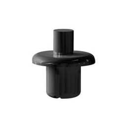 10 pcs : PPR-5070B - Screws & Fasteners Push Rvt,Blk,.201 inHl,.16-.20 inHld, Push Rivet,Black