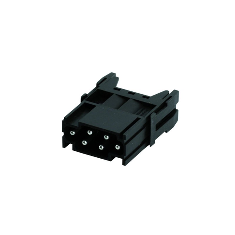 1 pcs - Amphenol Industrial Heavy Duty Power Connector Module, 16A, Male, Heavy Mate C146 Series, 6 Contacts