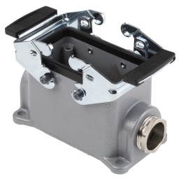 1 pcs - Epic Contact H-BE Heavy Duty Power Connector Hood, 10 (H-BE), 42 (H-DD) Contacts, PG16 Thread