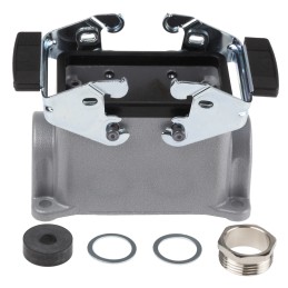 1 pcs - Epic Contact H-BE Heavy Duty Power Connector Hood, 10 (H-BE), 42 (H-DD) Contacts, PG16 Thread