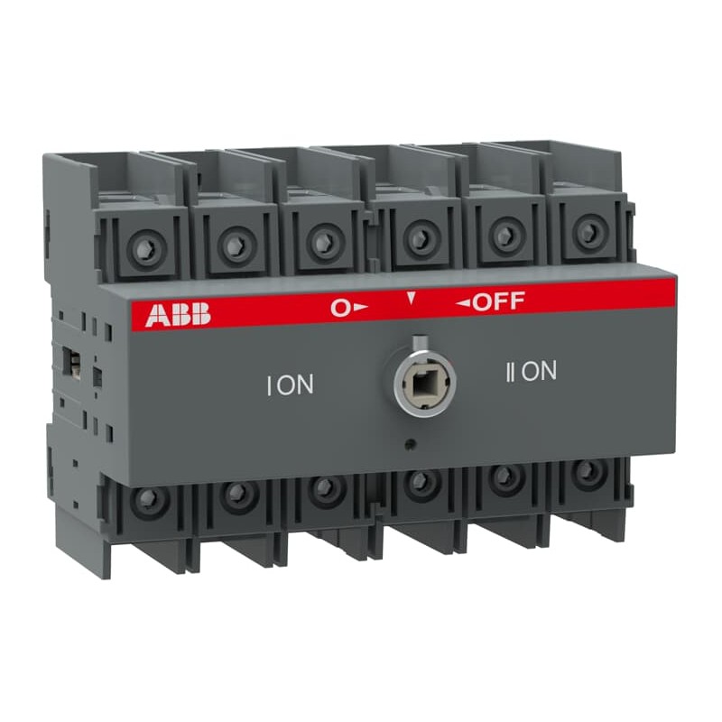 1 pcs - ABB OT Pole Base Mounting Changeover Switch - 100A Maximum Current, 37kW Power Rating, IP20