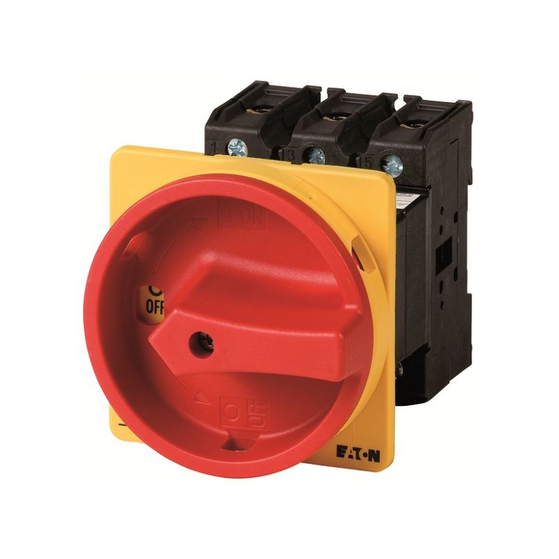 1 pcs - Eaton 3 pole + N Pole Rear Panel Isolator Switch - 100A Maximum Current, 55kW Power Rating, IP65 (Front)