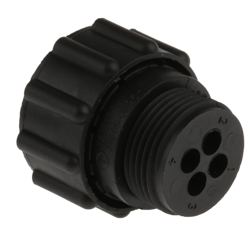 1 pcs - TE Connectivity Circular Connector, 4 Contacts, Cable Mount, Plug, Female, CPC Series 1 Series