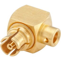 1 pcs - Rosenberger Mini-SMP Series, jack Cable Mount, 50Ω, Solder Termination, Right Angle Body
