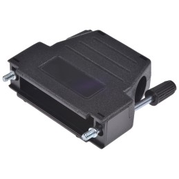 1 pcs - MH Connectors MHDSSK-T/P Series ABS Angled, Straight D Sub Backshell, 25 Way, Strain Relief