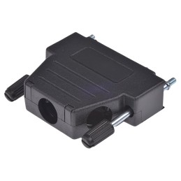 1 pcs - MH Connectors MHDSSK-T/P Series ABS Angled, Straight D Sub Backshell, 25 Way, Strain Relief