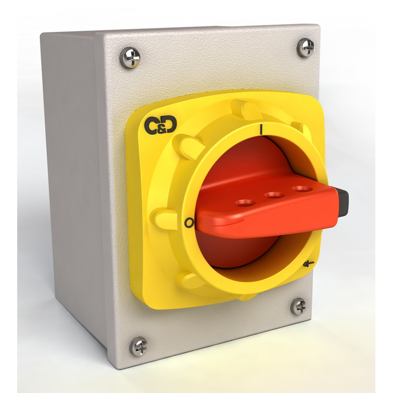 1 pcs - Craig & Derricott 6P Pole Isolator Switch - 40A Maximum Current, 18.5kW Power Rating, IP65