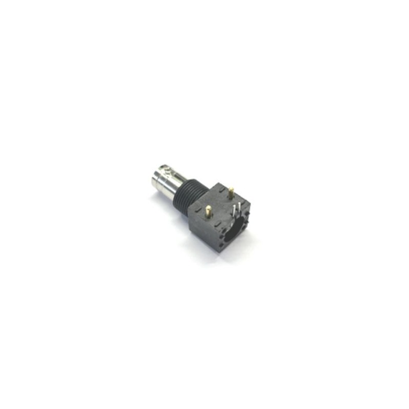 1 pcs - RS PRO, jack PCB Mount BNC Connector, 75Ω, Through Hole Termination, Right Angle Body