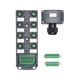 1 pcs - Phoenix Contact SACB Series Sensor Box, M12, 50m cable, 5 way, 8 port