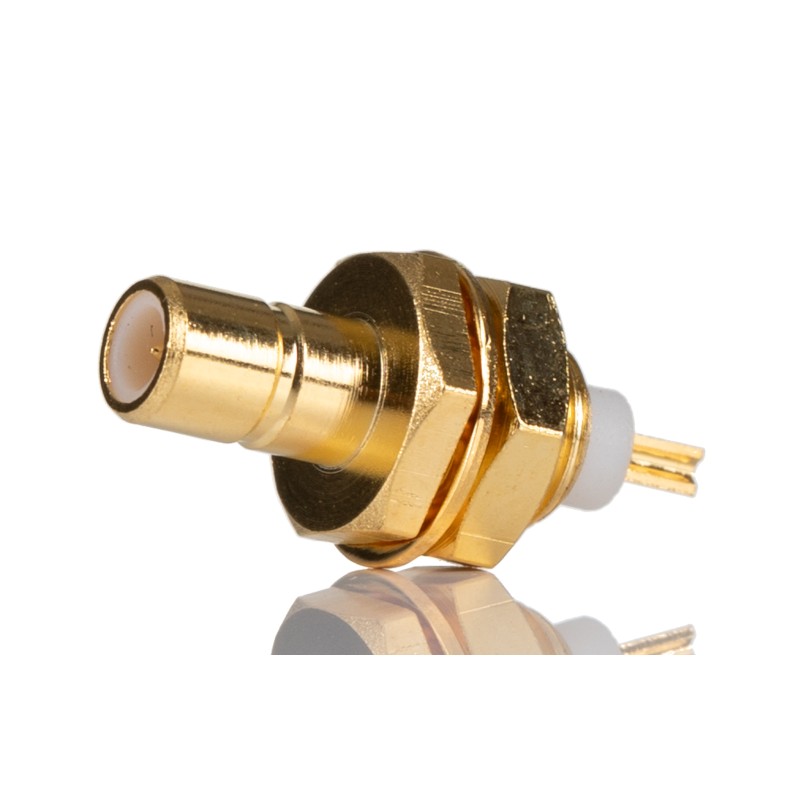 1 pcs - RS PRO, Plug Panel Mount SMA Connector, 50Ω, Solder Termination, Straight Body