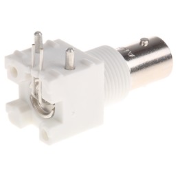 1 pcs - TE Connectivity, jack PCB Mount BNC Connector, 50Ω, Through Hole Termination, Right Angle Body