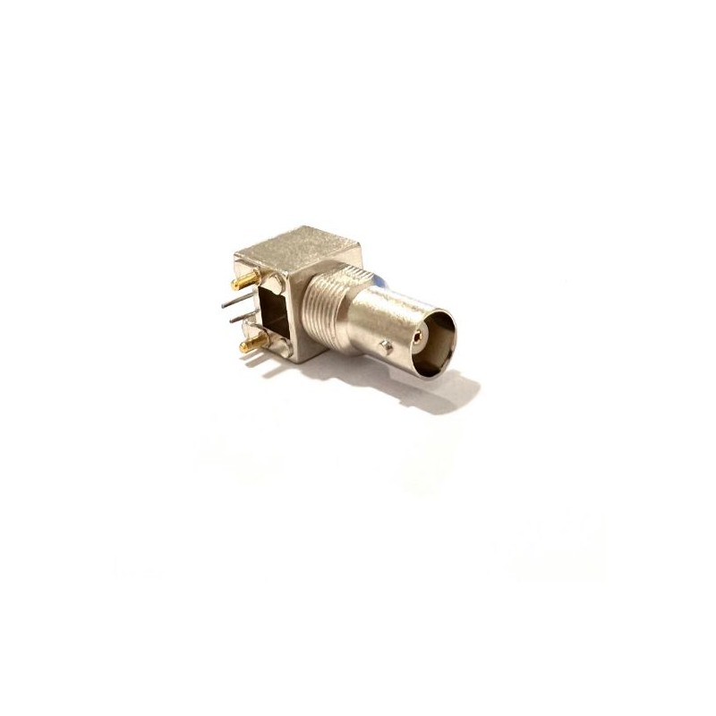 1 pcs - RS PRO, jack PCB Mount BNC Connector, 50Ω, Through Hole Termination, Straight Body