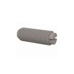 10 pcs : 0131224S081 - Screws & Fasteners Set Screw, Slotted Head, 5/16-24 Thread, 13/16 Lg, Natural, Nylon