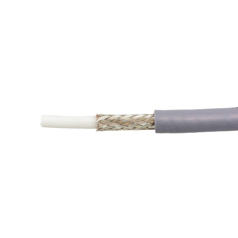 30 pcs - Alpha Wire Control Cable, 1 Cores, 0.33 mm², DEF STAN, Screened, 30m, White FEP Sheath, 22 AWG