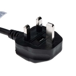 1 pcs - RS PRO IEC C13 Socket to Type G UK Plug Power Cord, 2m