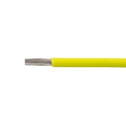 100 pcs - Alpha Wire 67010 Series Yellow 1 mm² Hook Up Wire, 17 AWG, 56/0.16 mm², 50m, Polyphenylene Ether Insulation